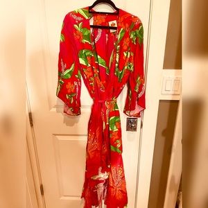 FARM Rio red floral maxi dress -XL